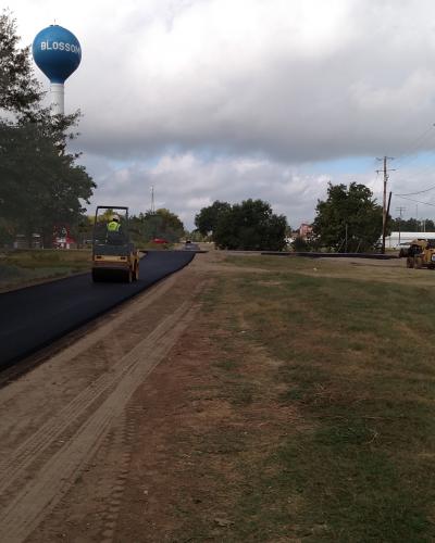Blossom Rail Trail view with ET