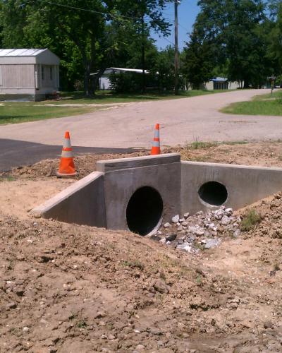 drainage culvert in Avery, TX