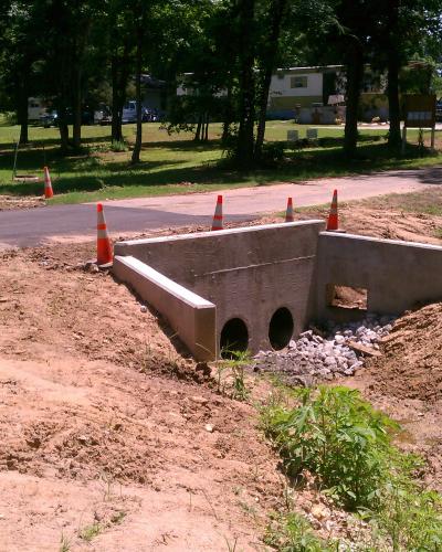 drainage culvert in Avery, TX