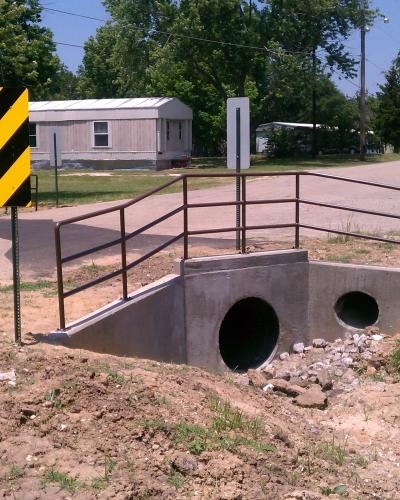 drainage culvert in Avery, TX