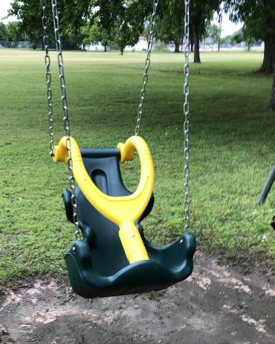 Commerce Centennial Park swing in Commerce, TX  