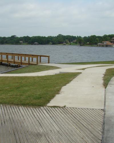 Boat Ramp, Dock, Restrooms, Sidewalks & Parking, Lake Bob Sandlin Boat Ramp
