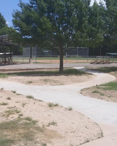 Edgewood City Park sidewalks